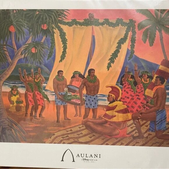 Disney AULANI RESORT Print to celebrate the Grand Opening in Sept 2011 - Picture 2 of 14